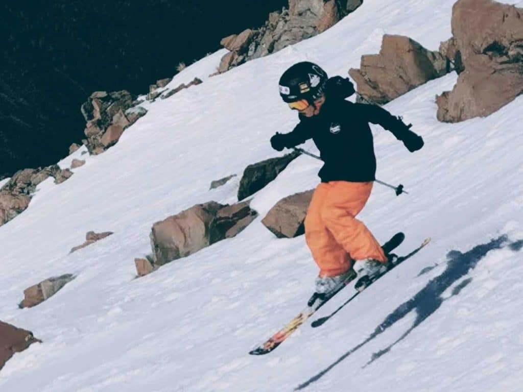 Child skiing at Cardrona Alpine Resort in New Zealand